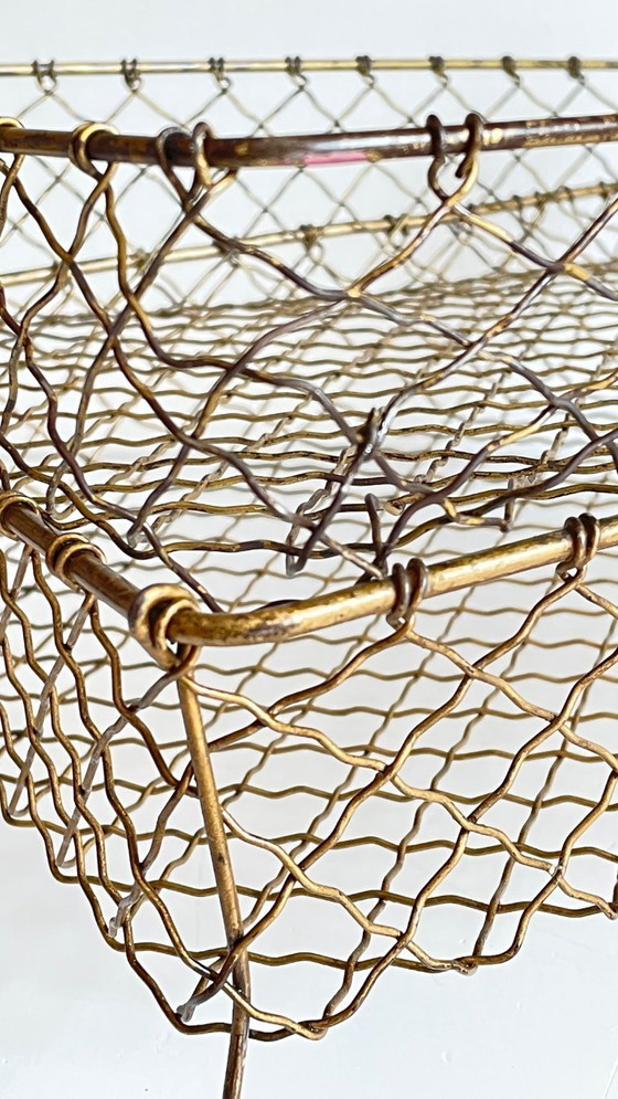 Image 1 of Vintage brass wire letter trays