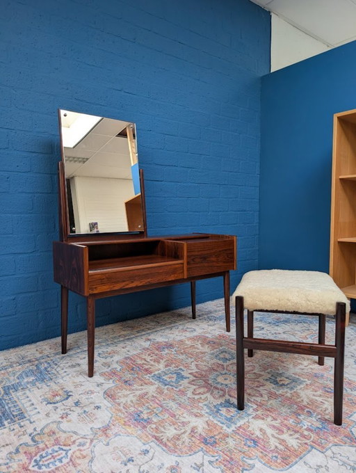 Vintage dressing table with stool, Melvin Mikkelsen Furniture, Denmark, 1960s