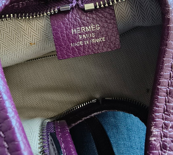 Image 1 of Sac bandoulière Hermès Massai PM Raisin en cuir Clémence – 2009