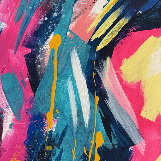 Image 1 of Genesis – Birth of Form | Abstract Figurative Expression | Original Acrylic Painting | 70×70 cm |