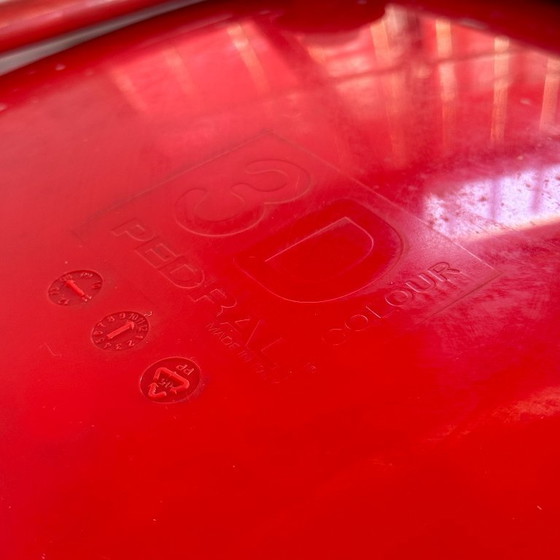 Image 1 of Juego de 4 sillas italianas Pedrali 3D a color.