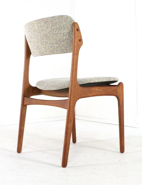 Image 1 of Set 8 Erik Buch O.D. mobler stoelen vintage Deens design