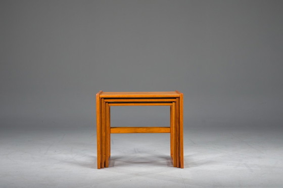 Image 1 of Mesas nido escandinavas de teca de mediados de siglo, 1960, set de 3