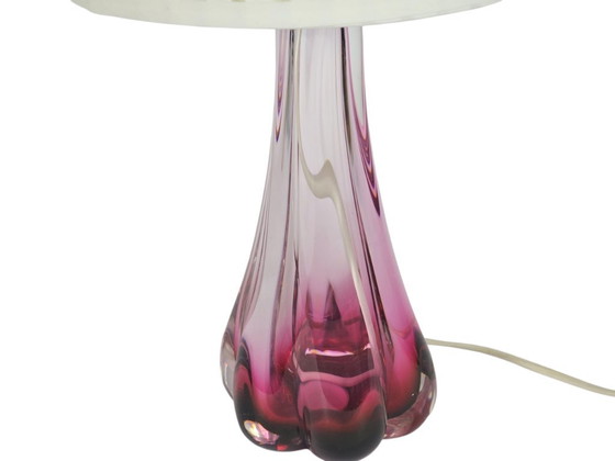 Image 1 of Christalleries de Val St Lambert - Belgium - crystal - transparent - pink - 1970's