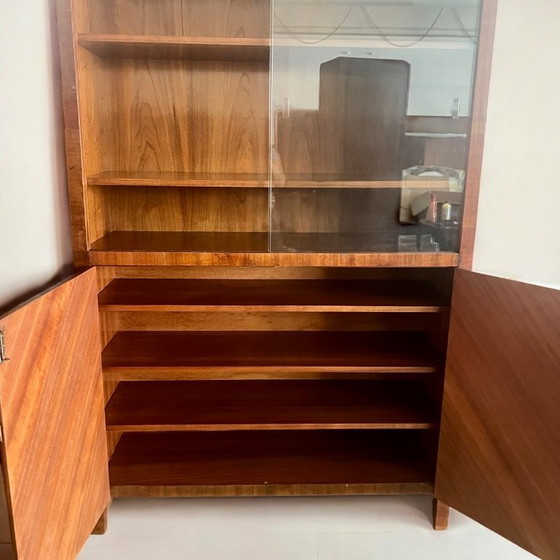 Image 1 of Art Deco display case/bookcase - made in Germany in the 1930s, elegant storage for your best books