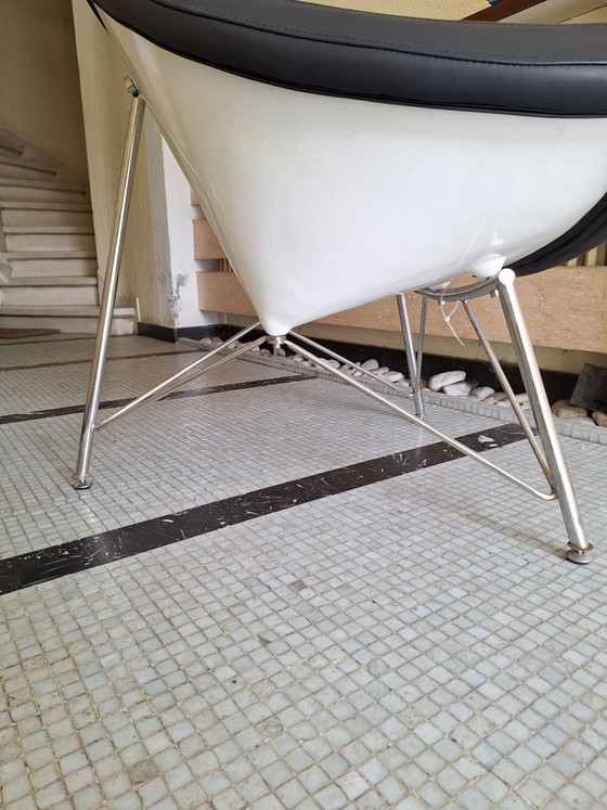Fauteuil in de Vitra Coconut-stijl – Leather, Metal (photo 5 of 15)
