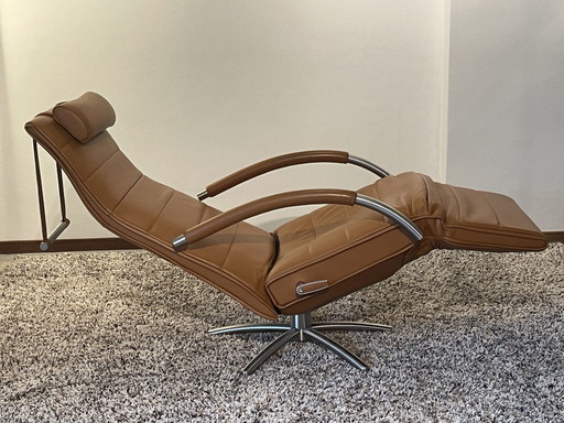 Jori Mensana poltrona relax in pelle lipano