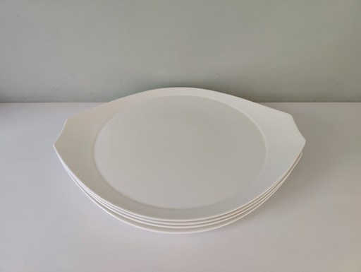 4 x Villeroy & Boch Large Serving Bowl - Aerie Alba, Design by Ludwig Scherer