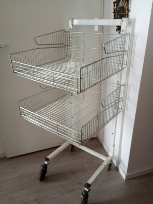 Vintage Industrial Shopping Cart