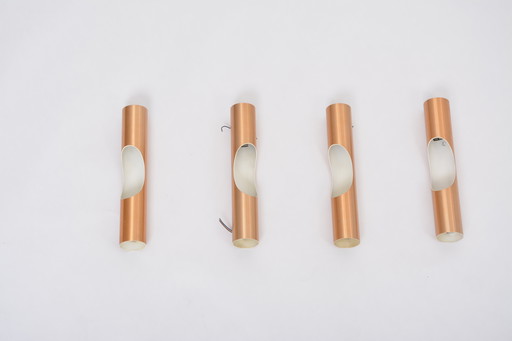 Mid Century Fuga Metal Wall Lights by Maija Liisa Komulainen for Raak, 1964, Set of 4