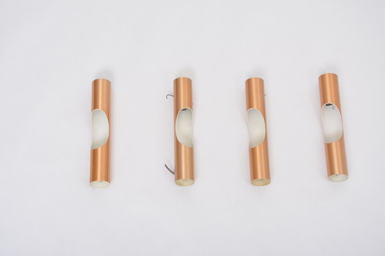 Image 1 of Mid Century Fuga Metall-Wandleuchten von Maija Liisa Komulainen für Raak, 1964, 4er-Set