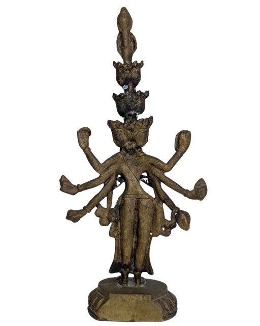 Hand-cast Bronze Avalokiteshvara 30cm – Sculpture (photo 5 of 12)