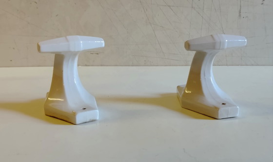 Art Deco Porseleinen Kapstokken - Midden 20e Eeuw – Porcelain (photo 4 of 6)