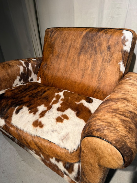 Image 1 of Baxter Cowhide Loveseat