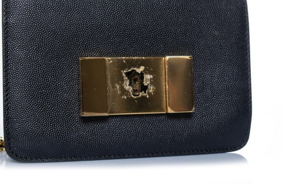 Image 1 of Bolso Sienna de piel granulada negra de Tom Ford