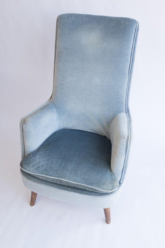 Image 1 of Light Blue Vintage Armchair