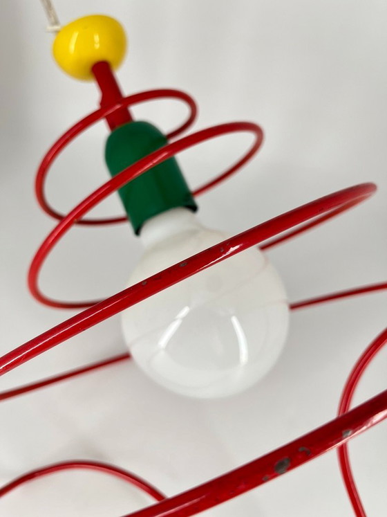 Lampada a Sospensione Vintage ESTO Austria – Design Memphis / Postmoderno anni '80 – Plafoniere, Metallo (photo 5 of 8)