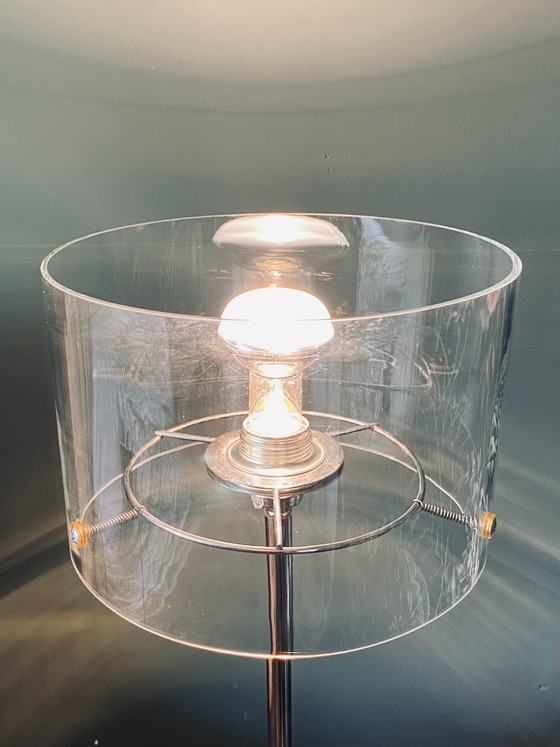 Image 1 of Seltene Glas-Tischleuchte aus den 80er Jahren – Pola Design Amsterdam