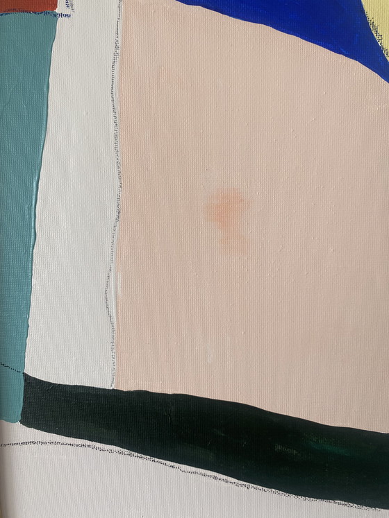 Image 1 of Diptych abstract paintings 30x40 including frame