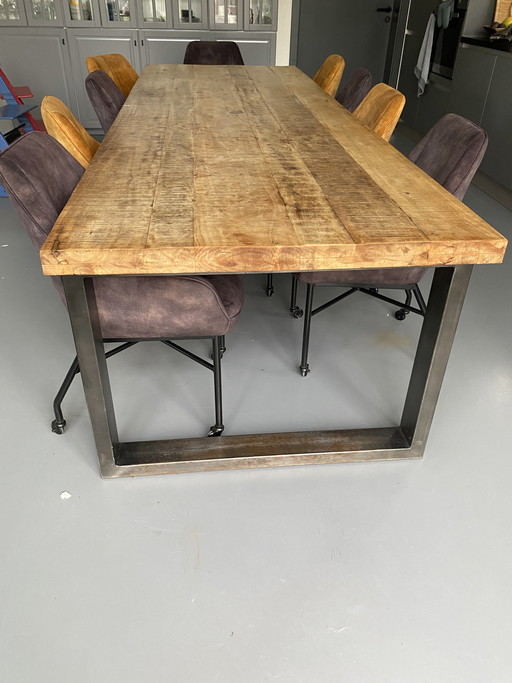 Table 1.00x3.00 steel legs