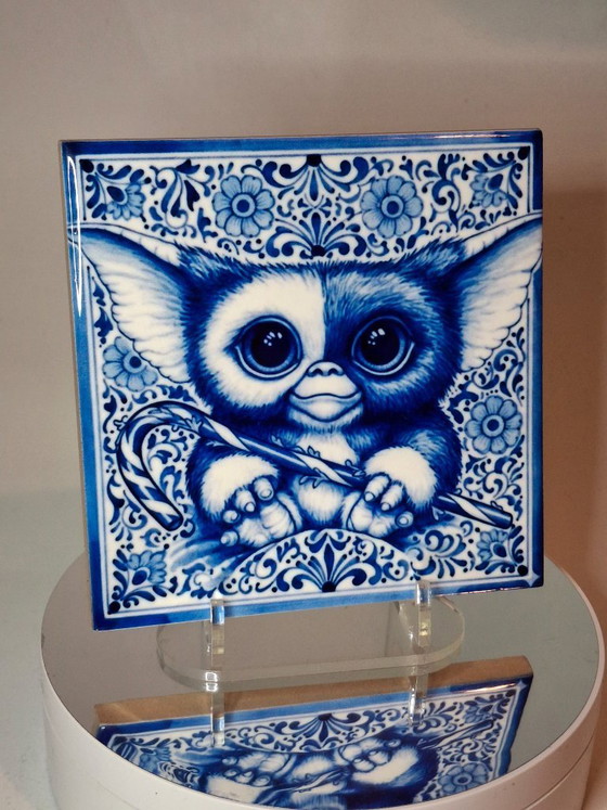 Image 1 of Decorative Tile 11x11 Gizmo.  Gremlins 