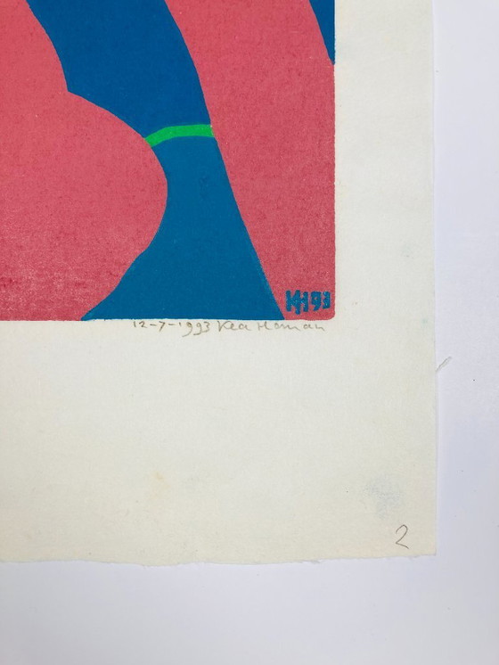 Image 1 of Kea Homan - Virgen de las Olas - Xilografía antigua