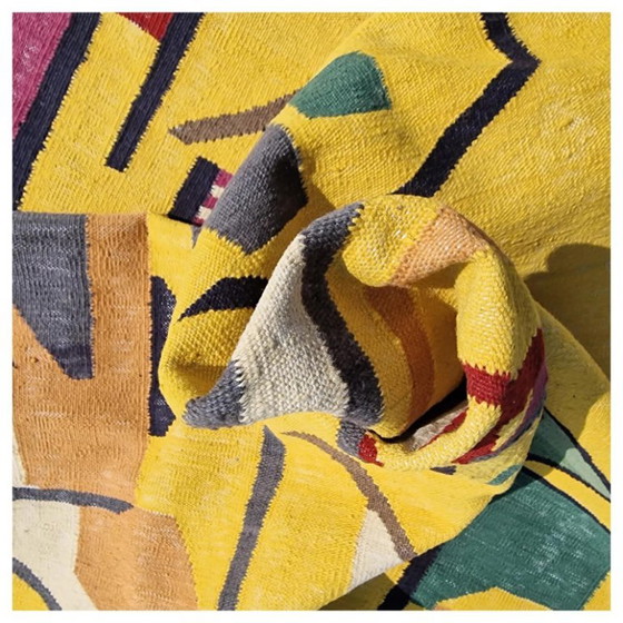 Composition d'André Lanskoy, 1956. Tapisserie tissée à la main | Textile abstrait | 250 × 176 cm (98 × 69 (photo 10 of 10)