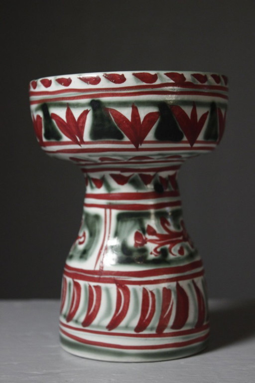 Paul Yvain at Keraluc Quimper - Candlestick holder, France, 1950s