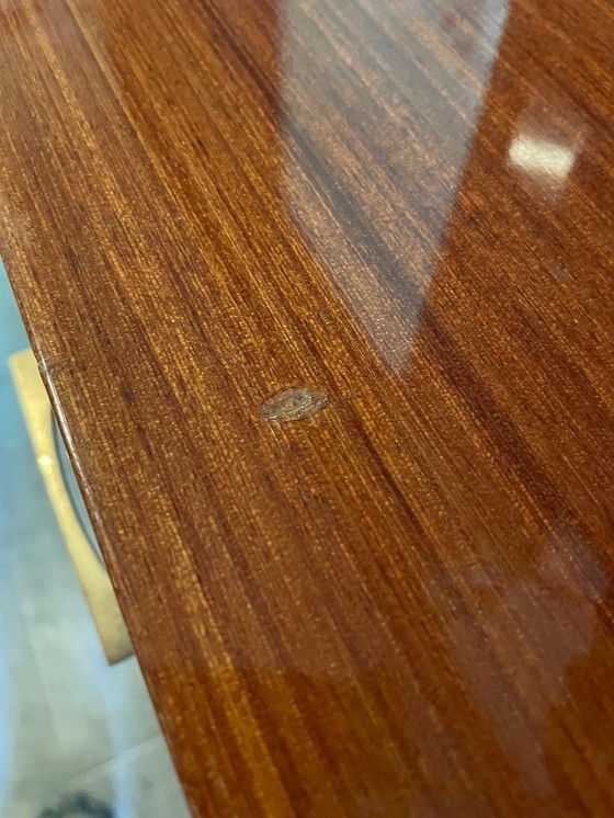 Image 1 of Commode Acajou Vintage 1960 - 4 tiroirs - Pieds Crayons