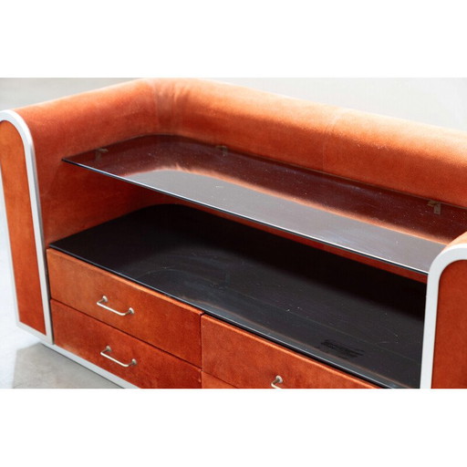 Vintage Alcantara dresser, 1970s