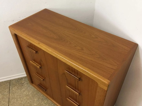 Image 1 of 60s 70s teak dressoir ladekast & spiegel Deens design Denemarken 60s 70s
