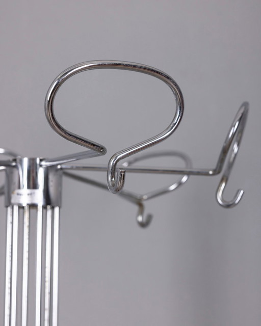 Vintage 1970s floor coat rack designed by Isao Hosoe for Valenti 