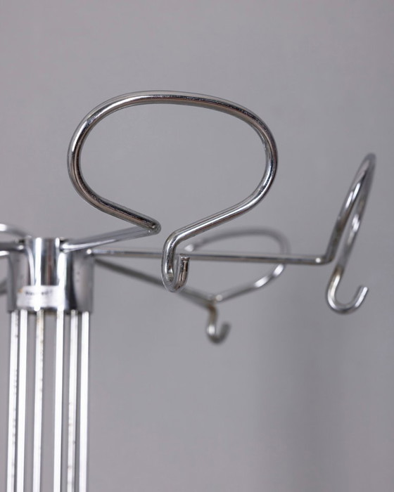 Image 1 of Vintage 1970s floor coat rack designed by Isao Hosoe for Valenti 