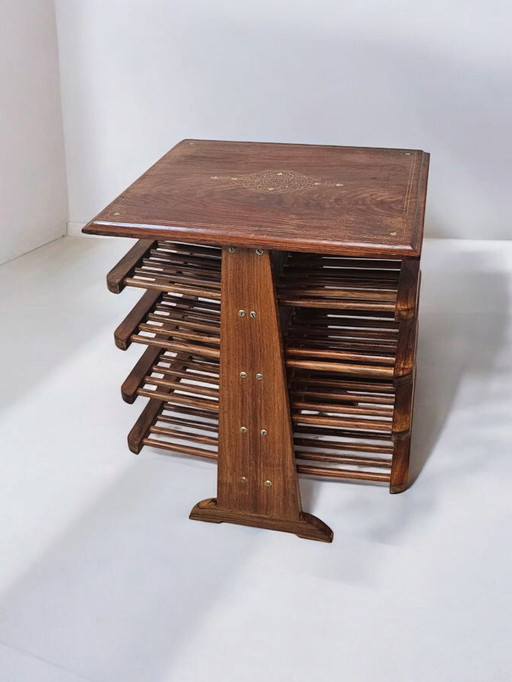 vintage Bucciarelli spindel tijdschriftenhouder bordenrek krantenrek krantenhouder 1960