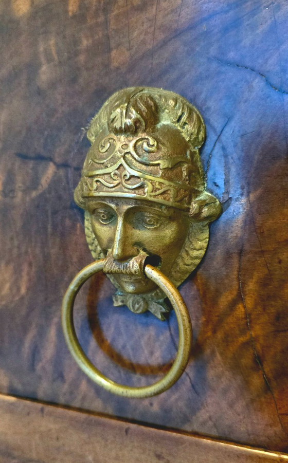 Image 1 of Cassettiera e specchio in stile Impero