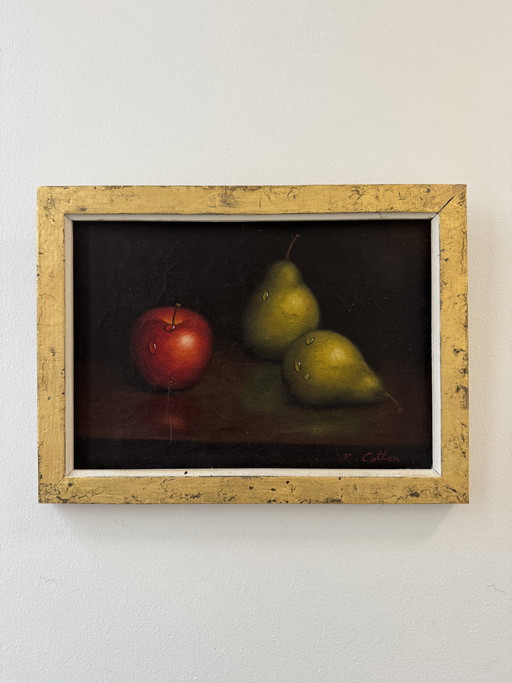 Still life painting by K. Cotton