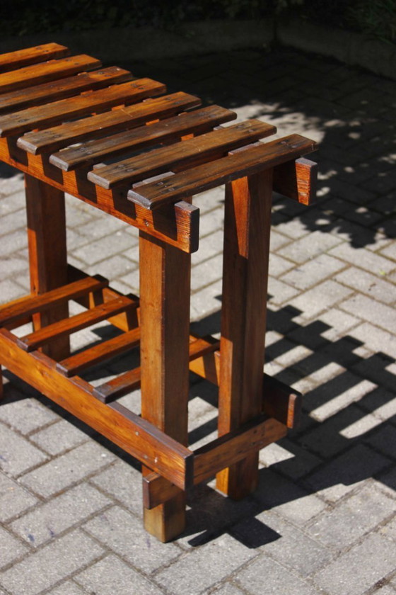 Image 1 of Mesa consola antigua de madera, década de 1890