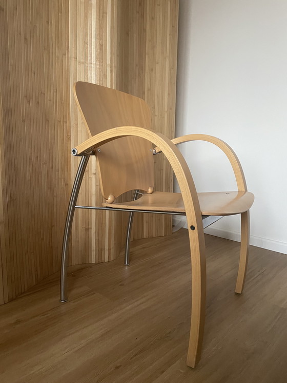 Image 1 of Set di 2 sedie vintage uniche - Design organico con forme scultoree