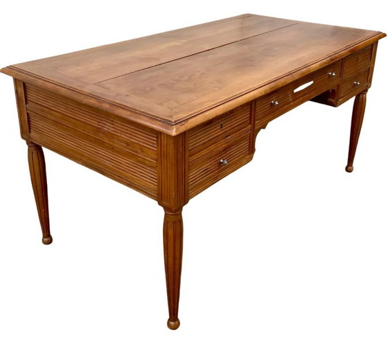 Image 1 of  Bureau plat DIRECTOIRE style Louis XVI