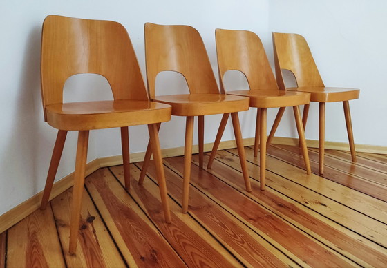 Image 1 of Czechoslovakian Chairs By O. Haerdtl For Ton, 1960S, Set Of 4