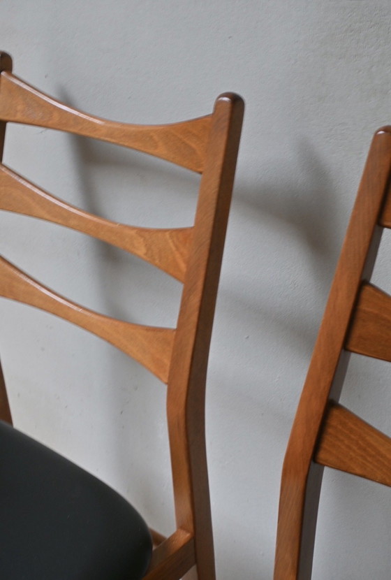 Image 1 of Vintage set van 6 eetkamer stoelen Baehre Mignon