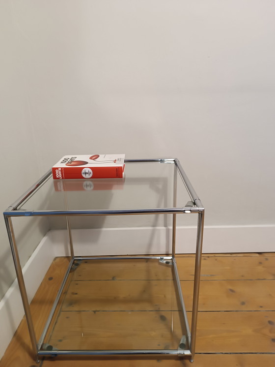 Image 1 of Vintage side table Cadovius Abstracta, 2 glass plates