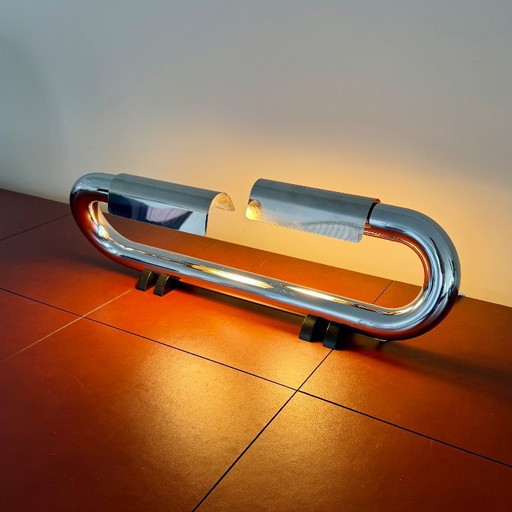 Luci Italia T452 Space Age chrome design 1970s collector's item