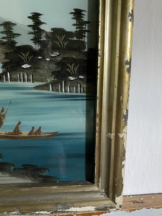Pittura su vetro rovesciato fine XIX secolo – Dipinti e disegni (photo 8 of 15)