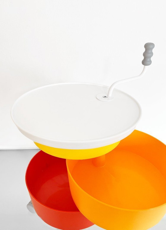 Image 1 of Vintage IKEA Klyftig Kleurrijke Trolley Bjizettafel