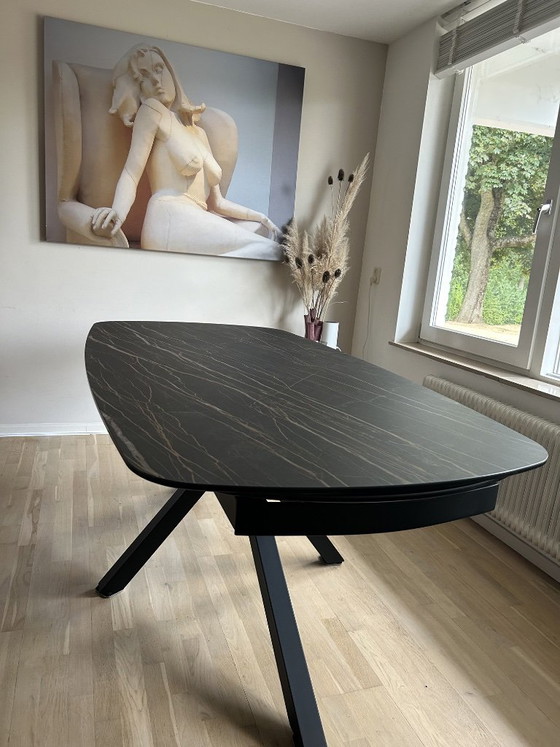 Extendable Dining Table with Ceramic Top – XOOON, Glass (photo 6 of 16)