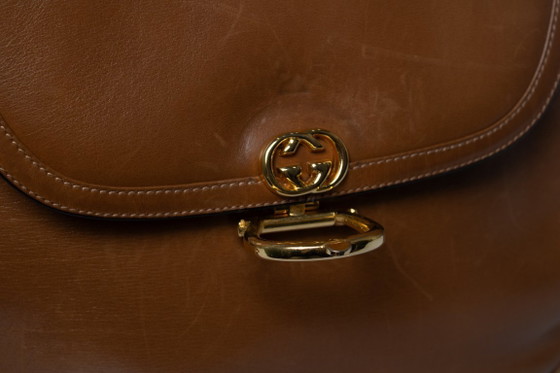 Gucci, Vintage Cognac GG Clasp Bag – Shoulder bags, Calfskin (photo 8 of 15)