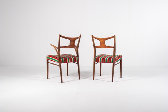 Image 1 of Juego de 5 raras sillas de comedor Kurt Østervig de Randers Furniture, años 50