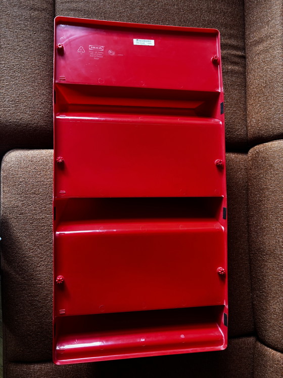 Image 1 of Niels Gammelgaard – rare IKEA KÄMPE set with 2 shelves in red (1997) | Design classics & collector's items