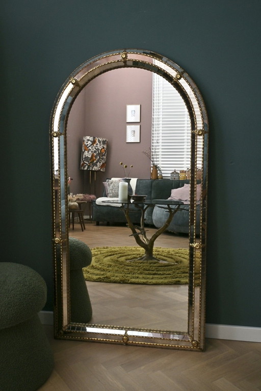 Grand miroir en mosaïque vénitienne